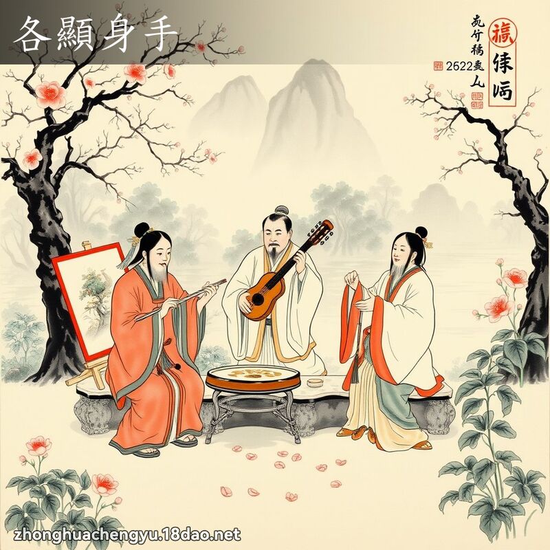 各顯身手 配图