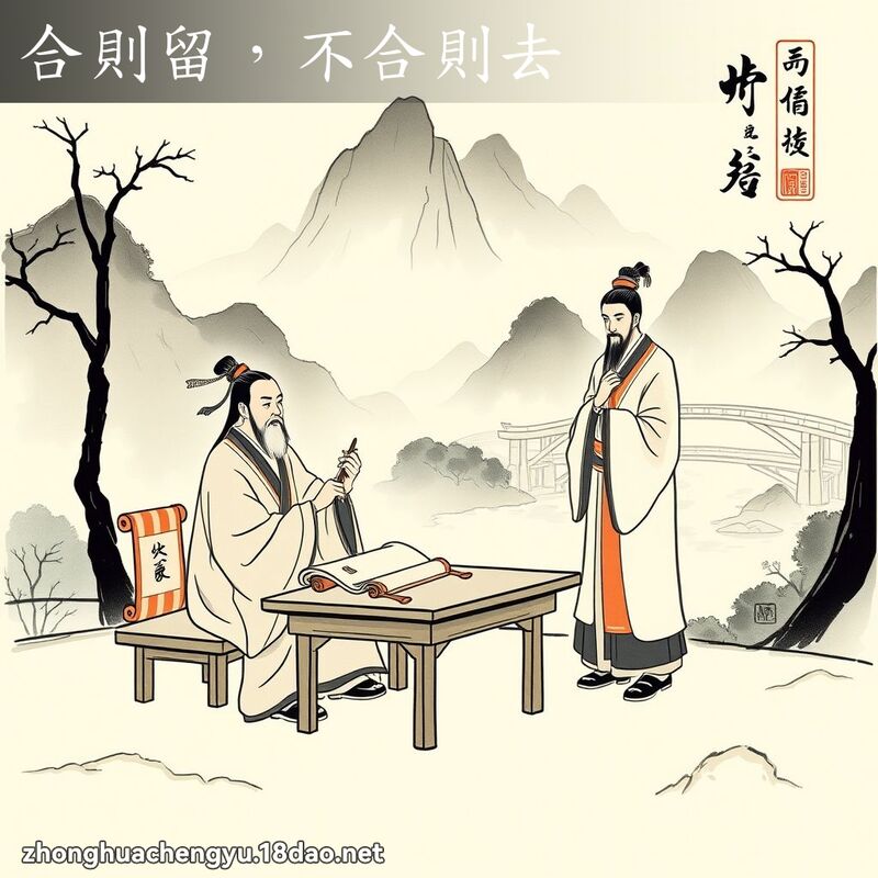 合則留,不合則去 配图