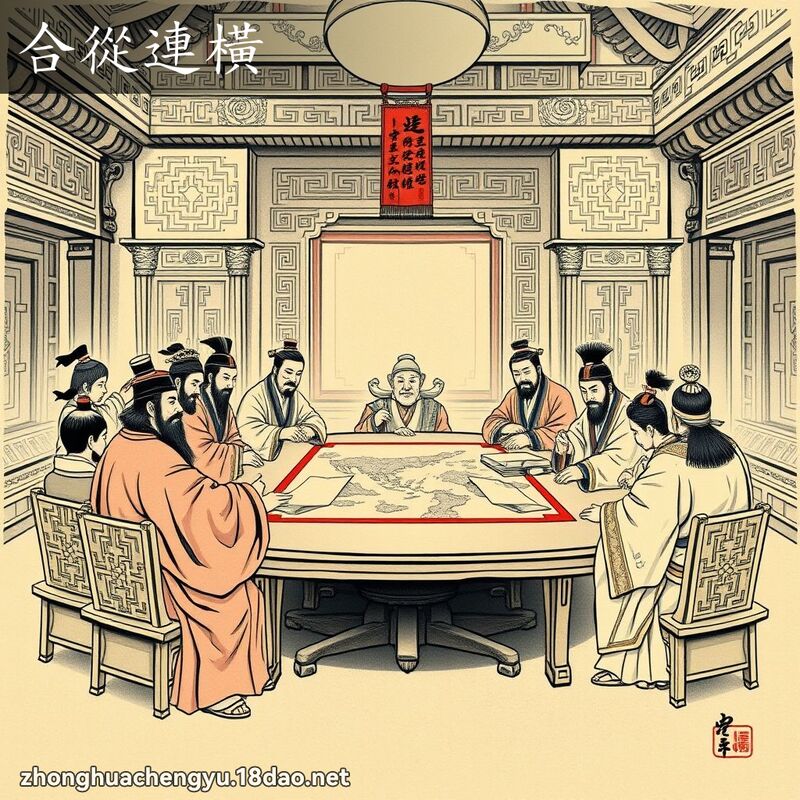 合從連橫 - 中華成語配圖