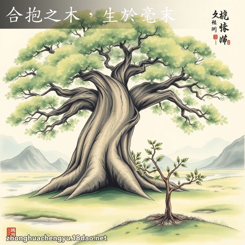 合抱之木,生於毫末 配图