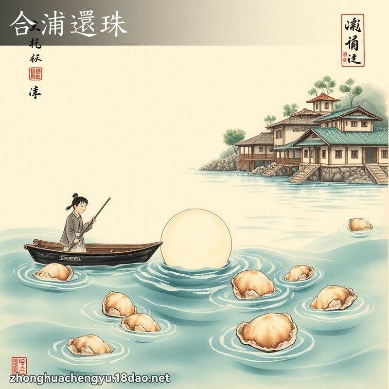 合浦還珠 - 中華成語配圖