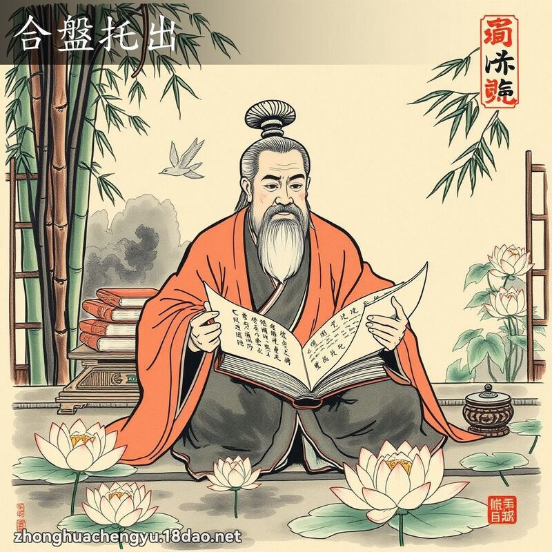 合盤托出 - 中華成語配圖