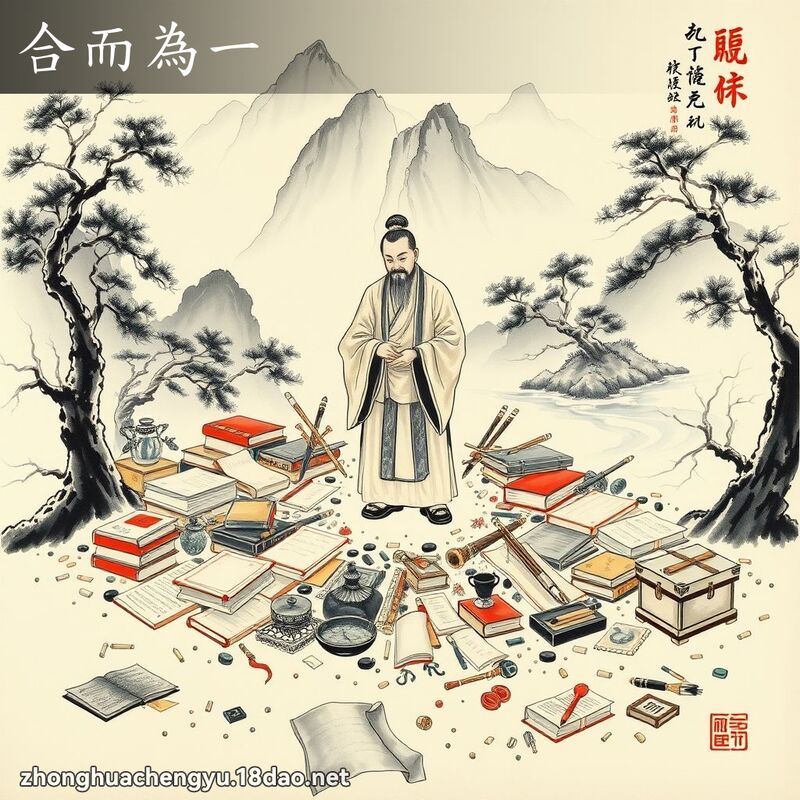 合而為一 配图
