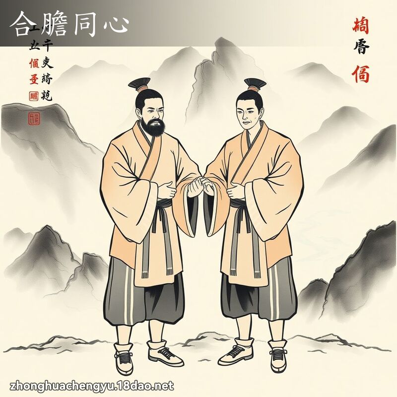 合膽同心 配图