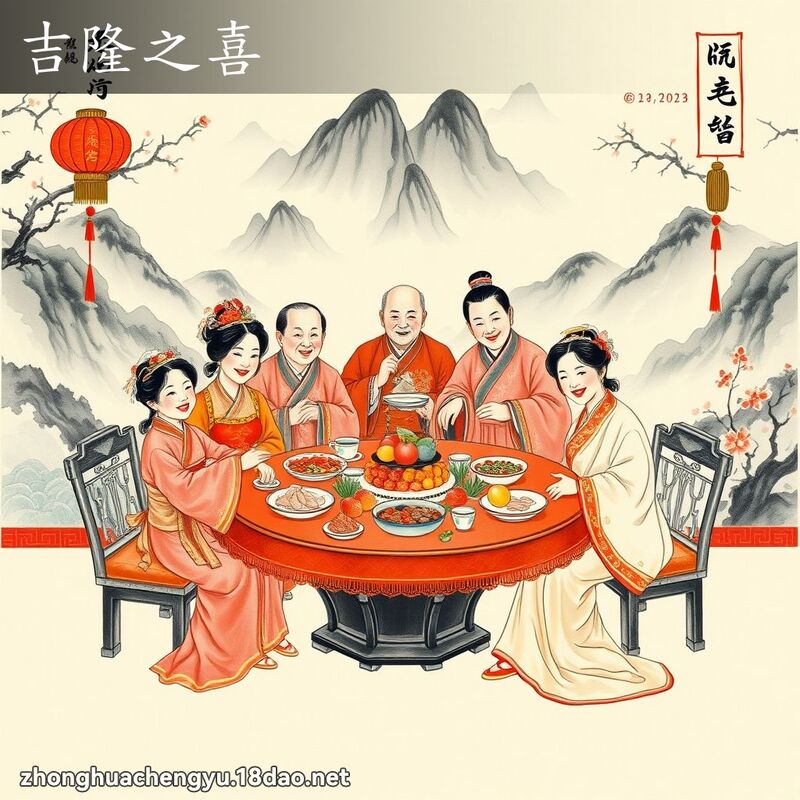 吉隆之喜 - 中華成語配圖