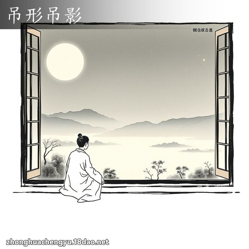 吊形吊影 配图