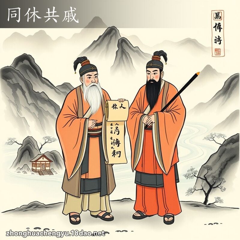 同休共戚 配图