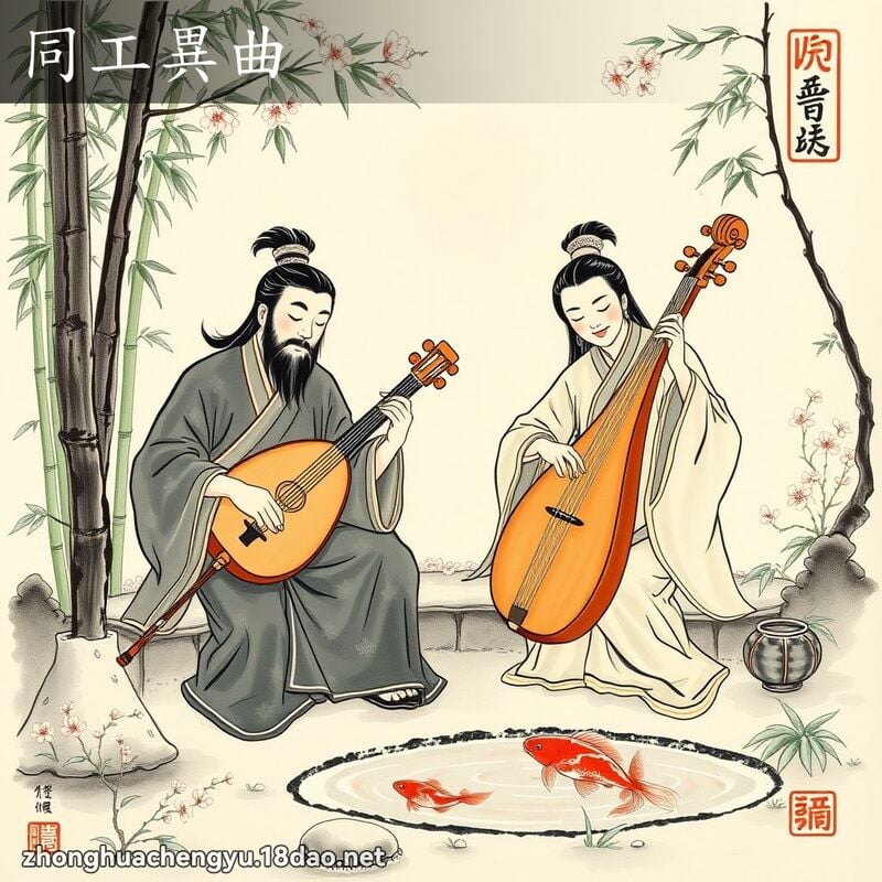 同工異曲 配图