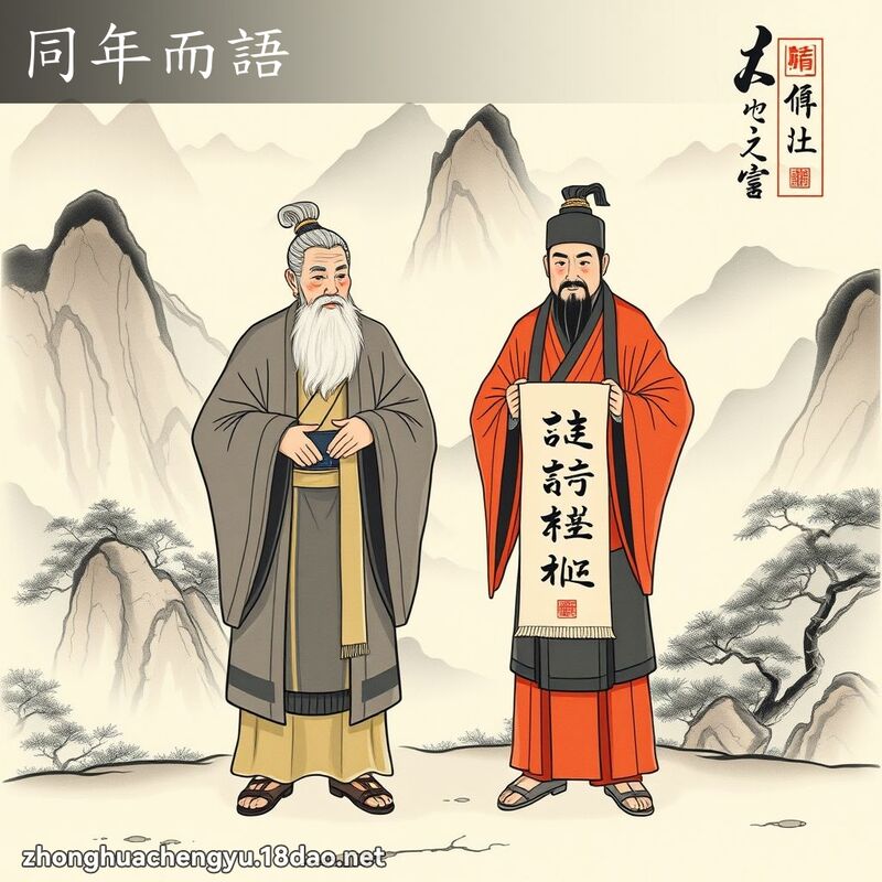 同年而語 配图