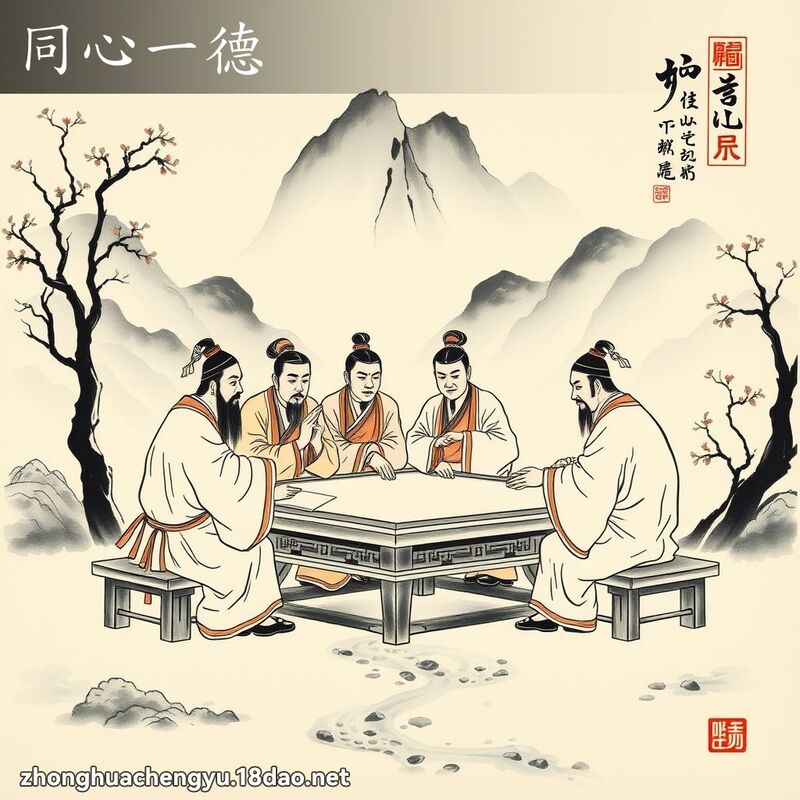 同心一德 配图