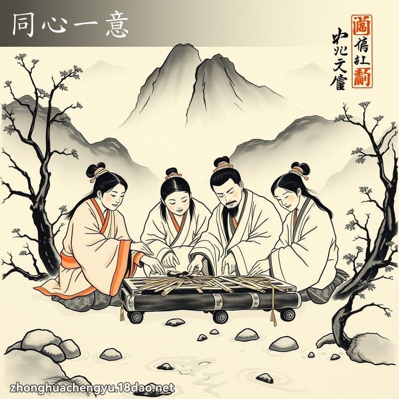 同心一意 配图