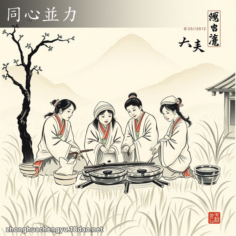 同心並力 配图
