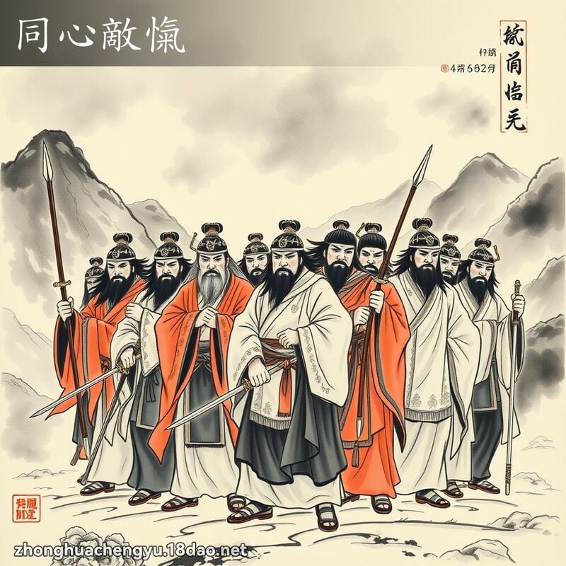 同心敵愾 配图