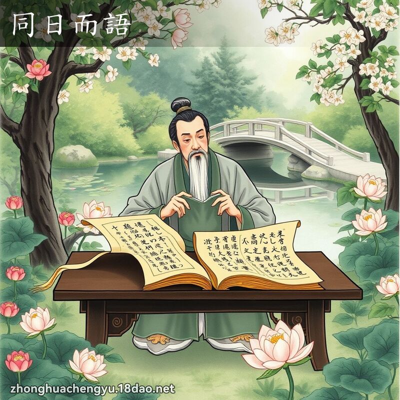 同日而語 配图