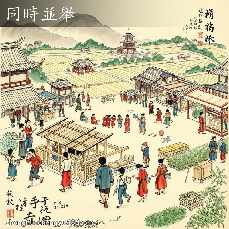 同時並舉 配图