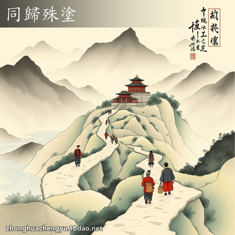 同歸殊塗 配图