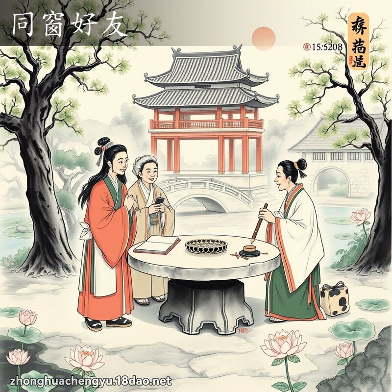 同窗好友 配图
