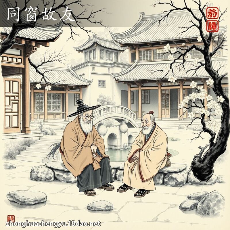 同窗故友 配图