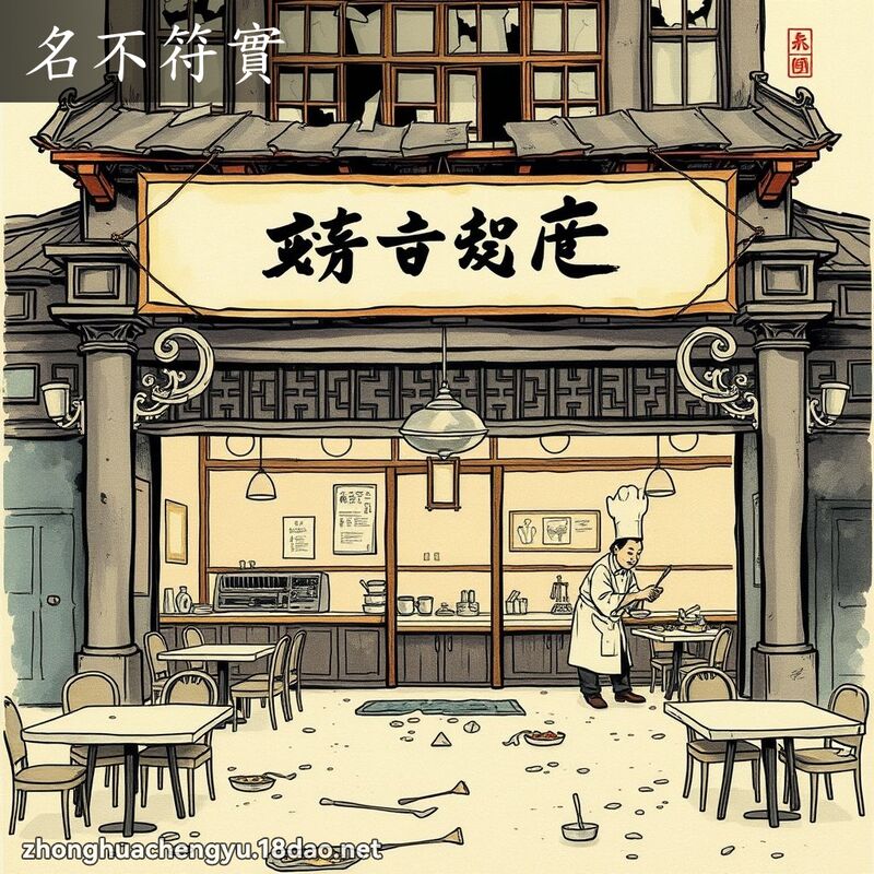 名不符實 配图