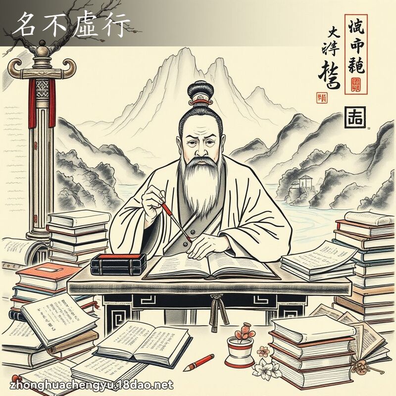 名不虛行 配图