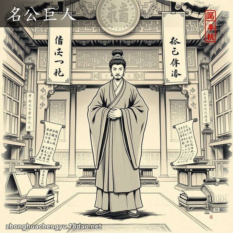 名公巨人 配图