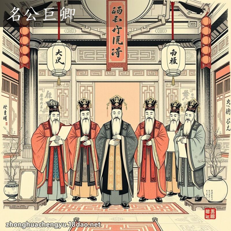 名公巨卿 配图