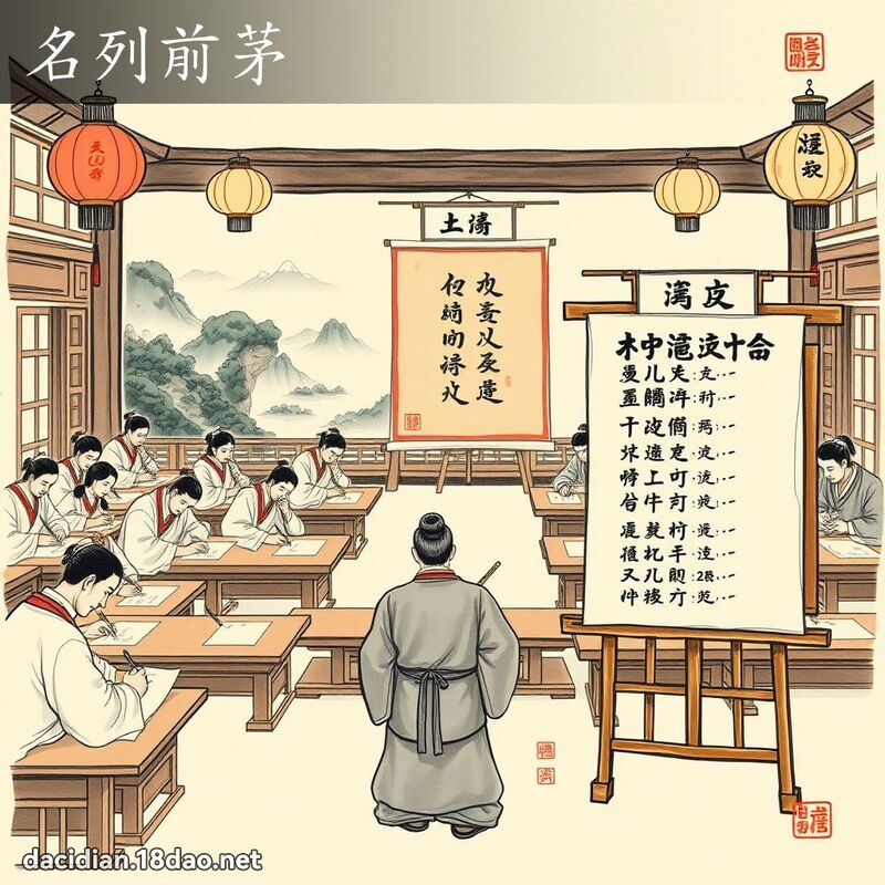 名列前茅 - 中华成语配图