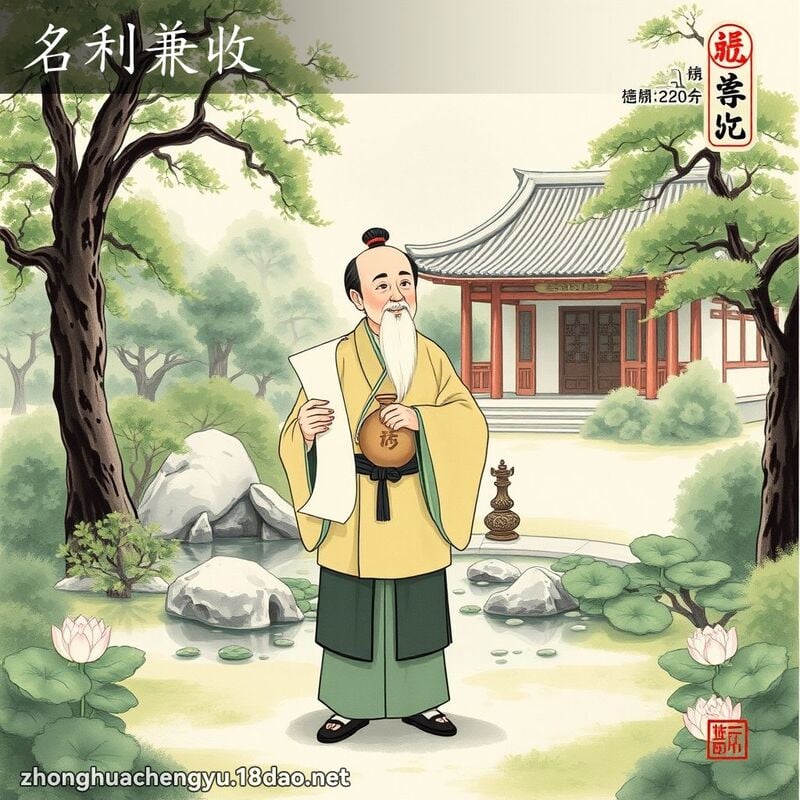 名利兼收 配图