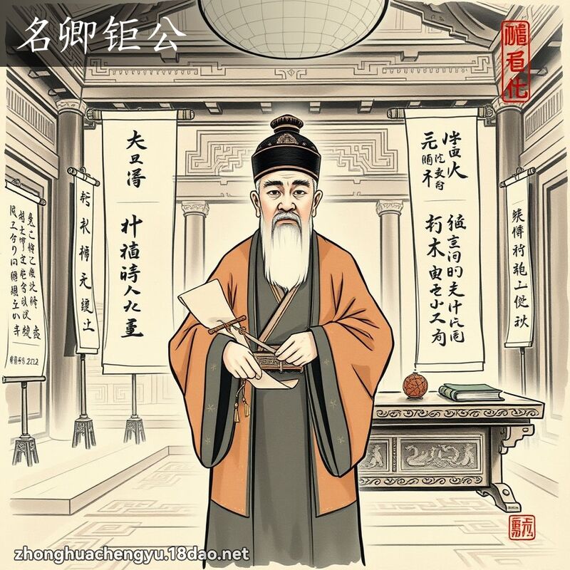 名卿钜公 配图