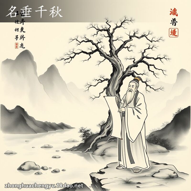 名垂千秋 配图