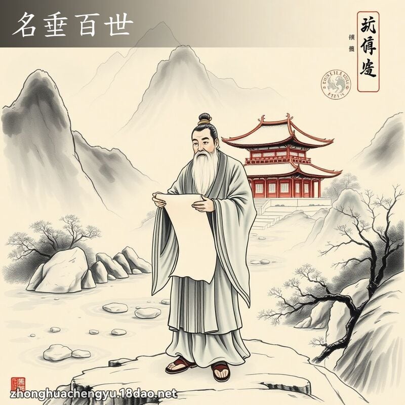名垂百世 配图