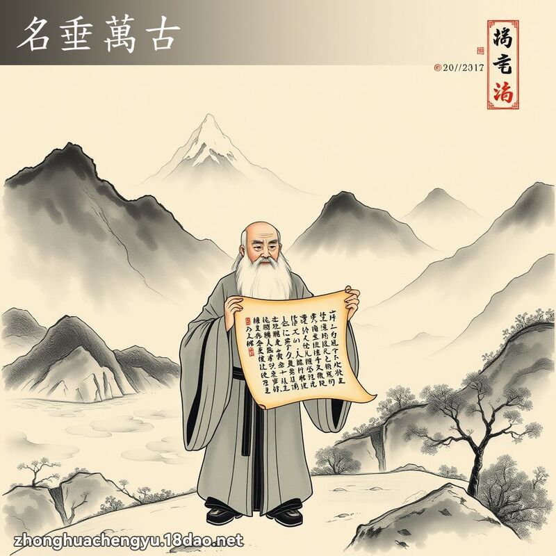名垂萬古 配图