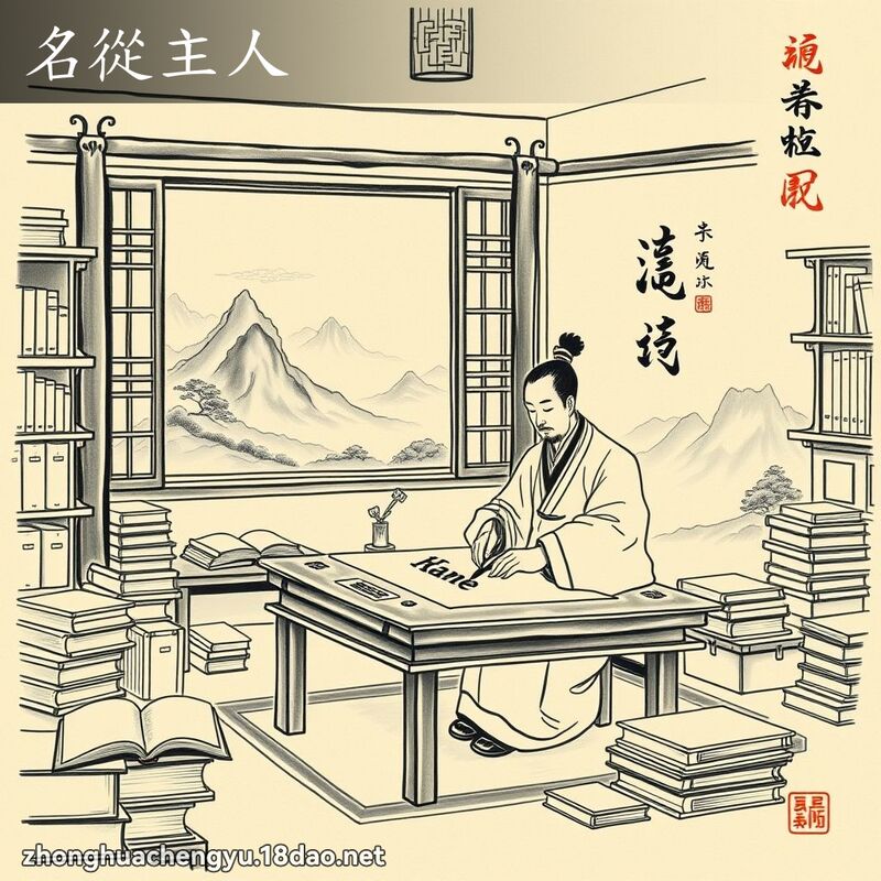 名從主人 配图