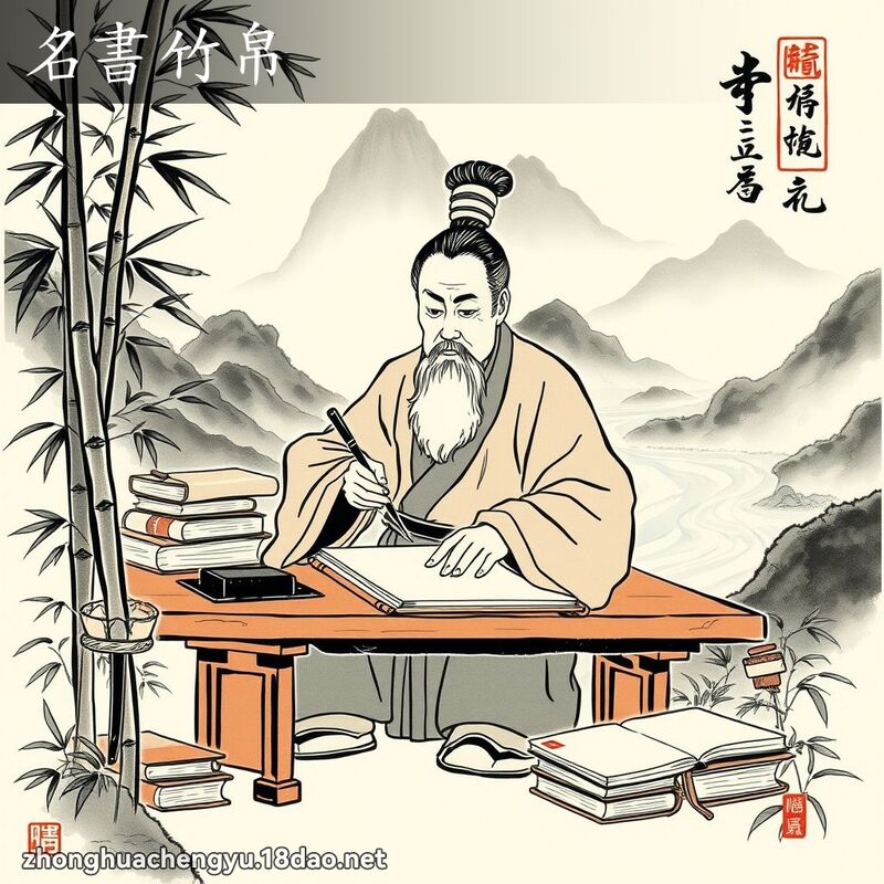 名书竹帛 配图