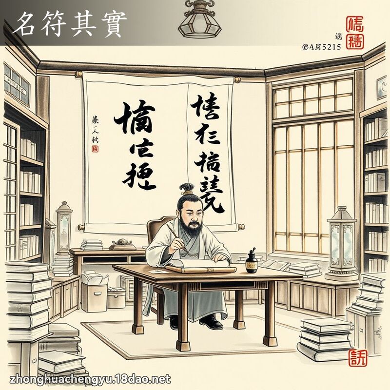 名符其实 配图