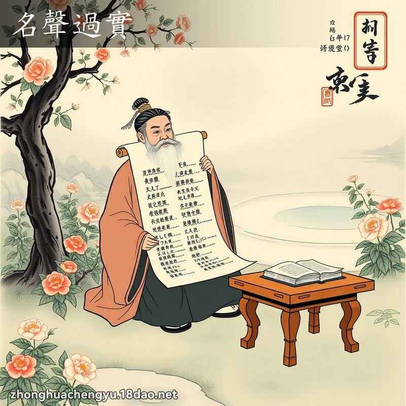 名声过实 配图