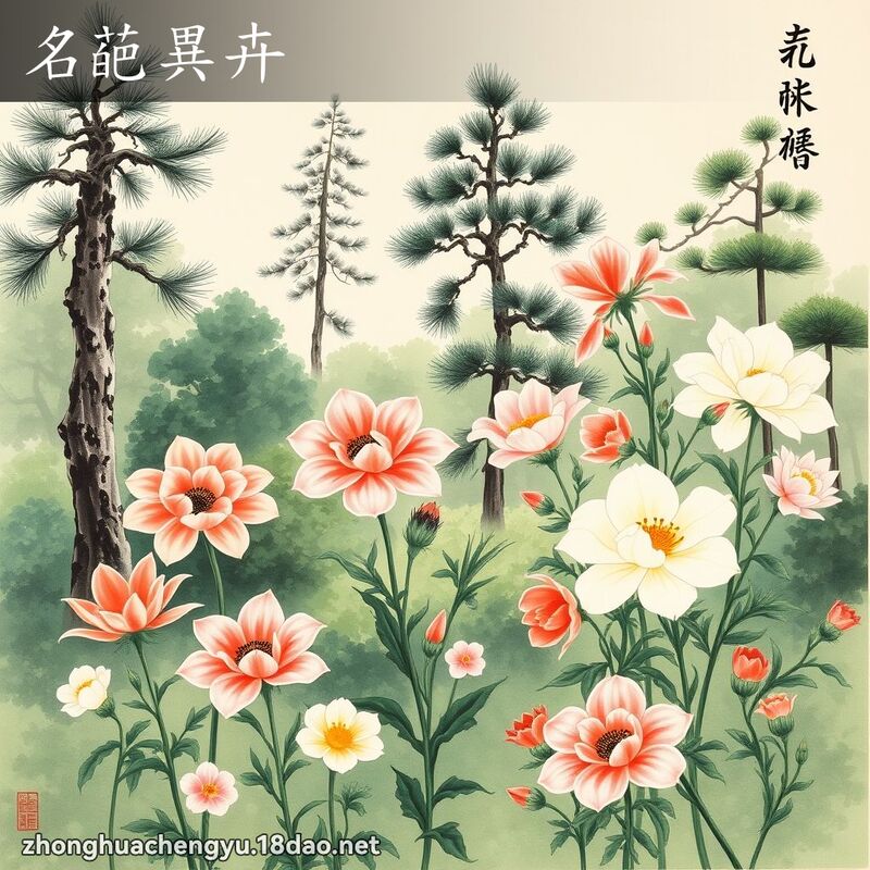 名葩异卉 配图