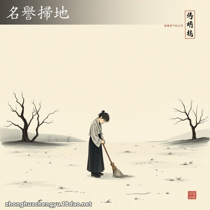 名誉扫地 配图