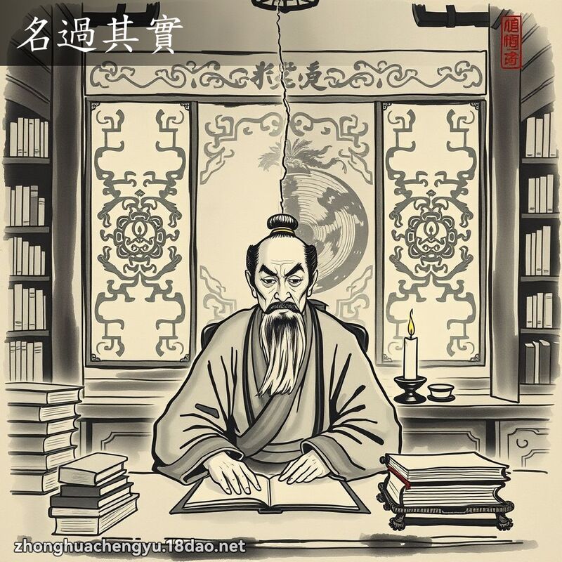 名过其实 配图