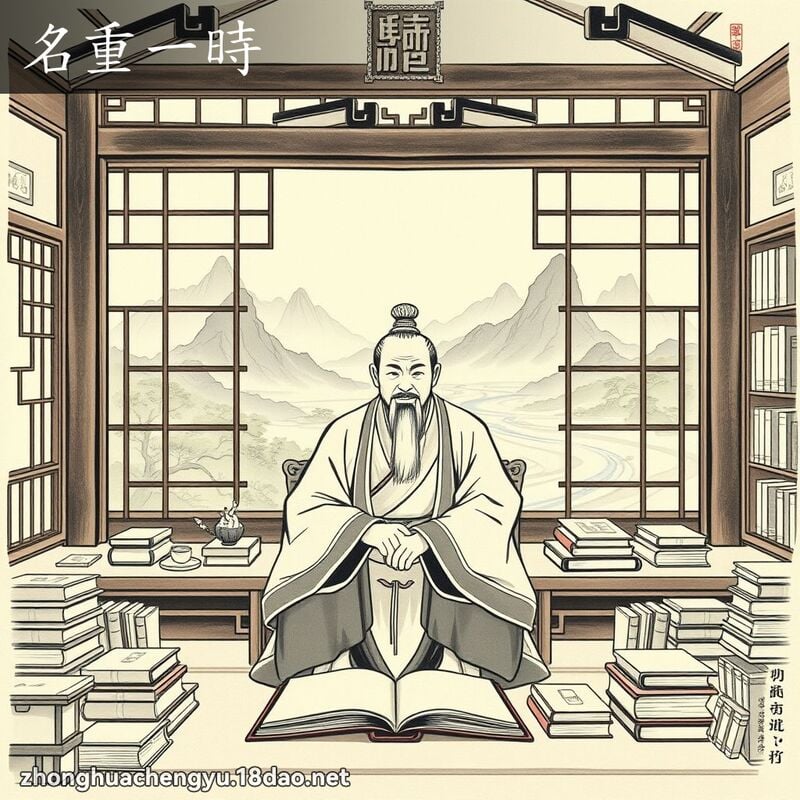 名重一时 配图