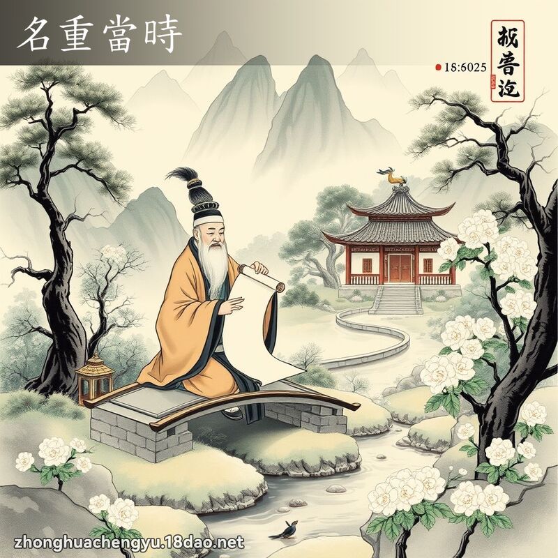 名重当时 配图