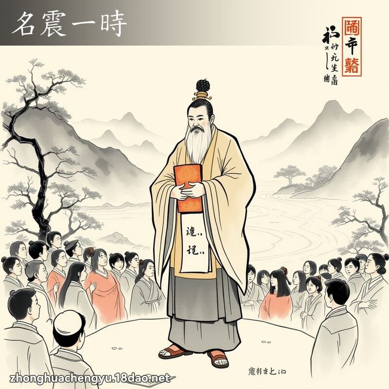 名震一时 配图