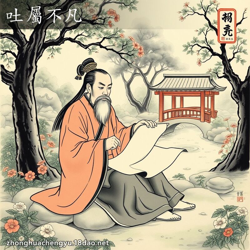 吐属不凡 配图