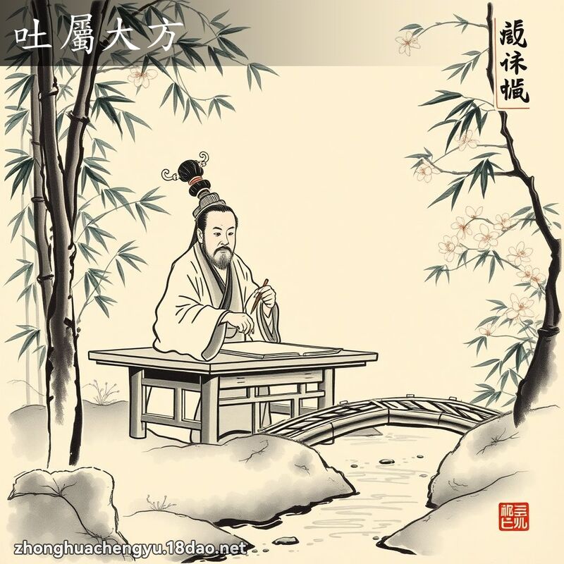 吐属大方 配图