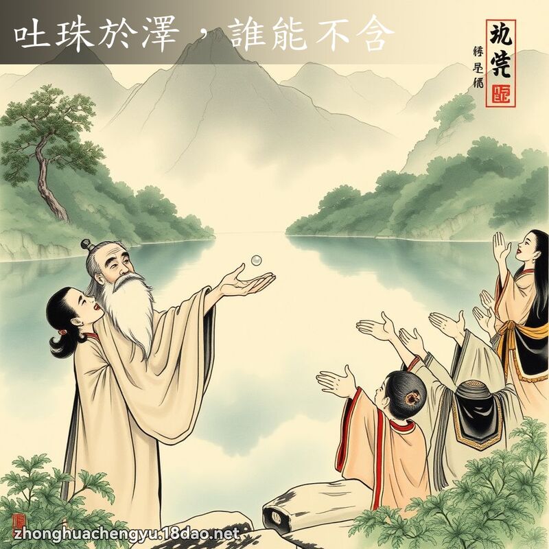 吐珠於泽,谁能不含 配图
