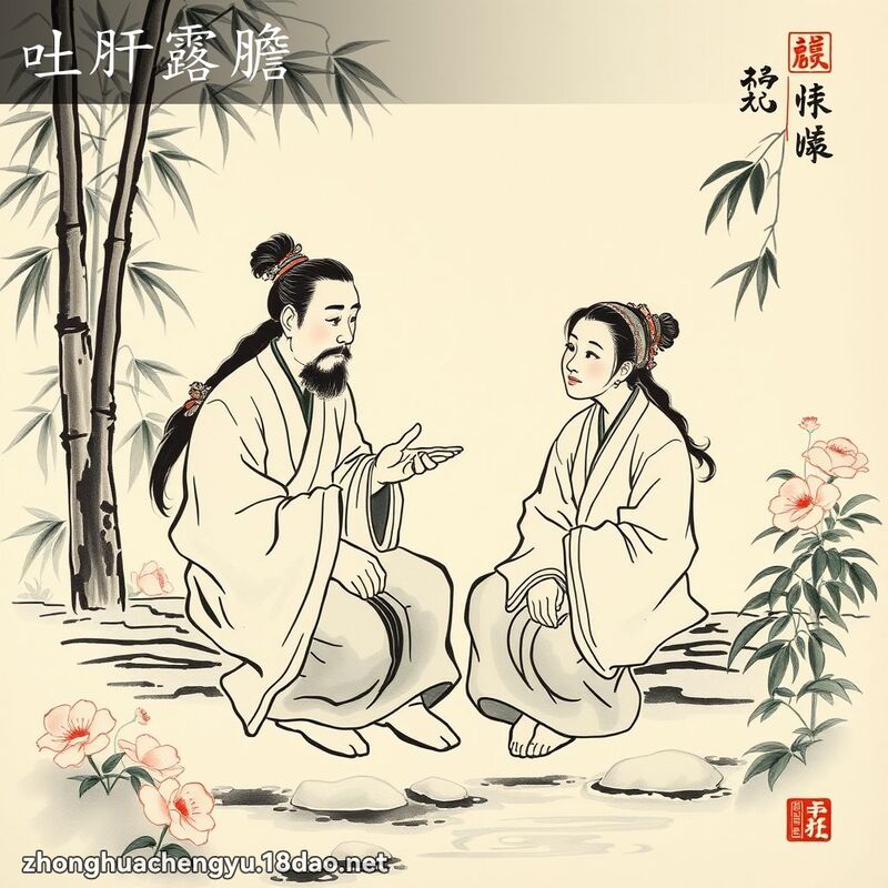 吐肝露胆 配图