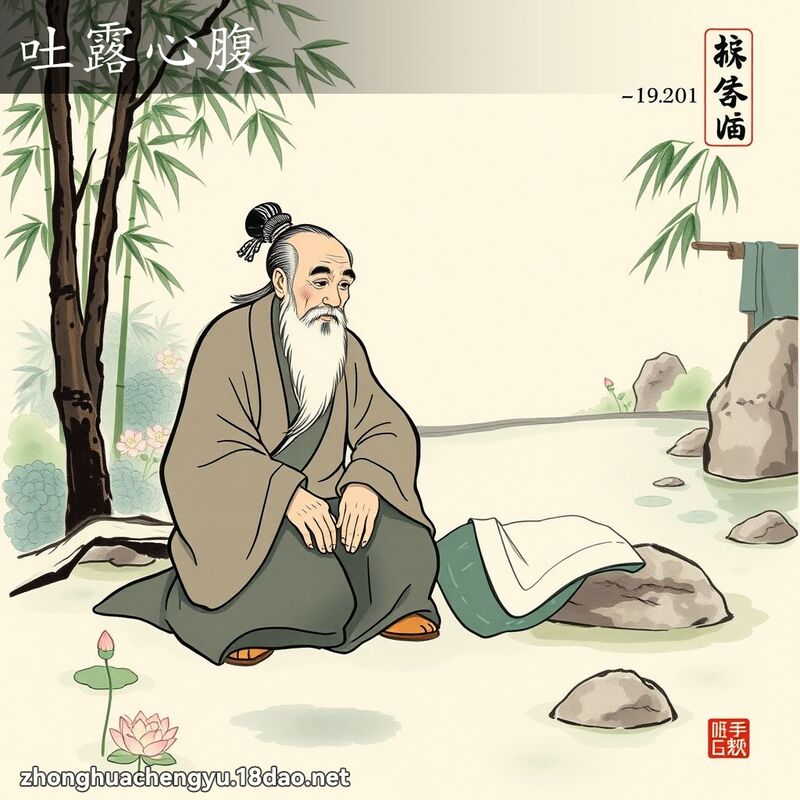 吐露心腹 配图