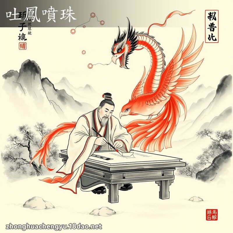 吐凤喷珠 配图
