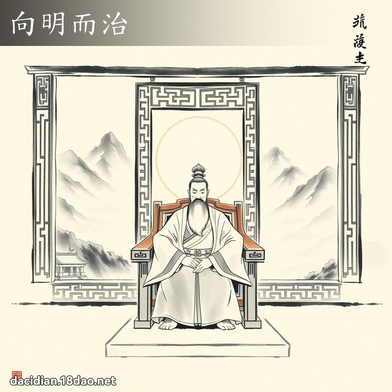 向明而治 - 中华成语配图
