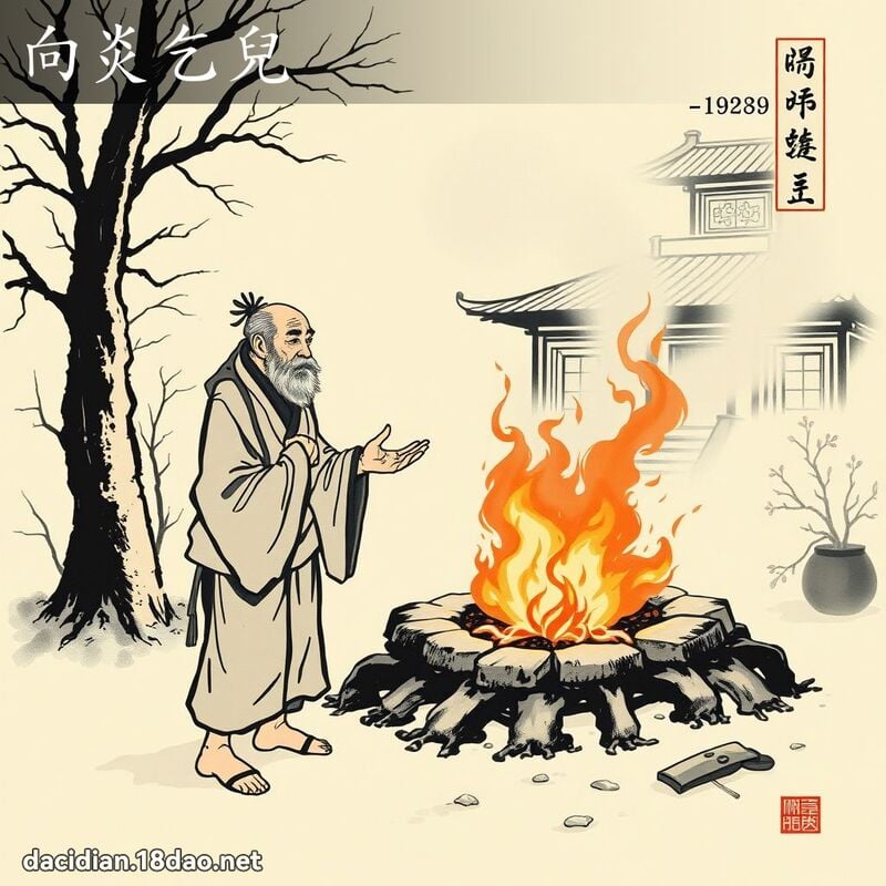 向炎乞儿 - 中华成语配图